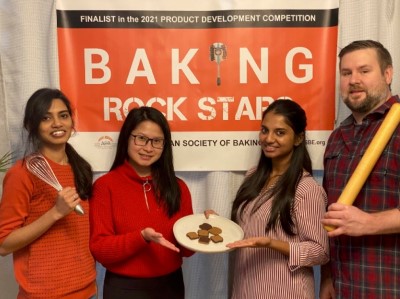  Left to right Sonali Raghunath, Brigitta Yaputri, Radhika Bharathi, and Steven Cak.