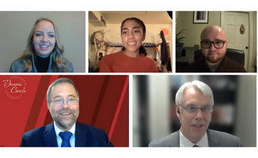 Headshots of speakers during Giving Thanks for Scholarships