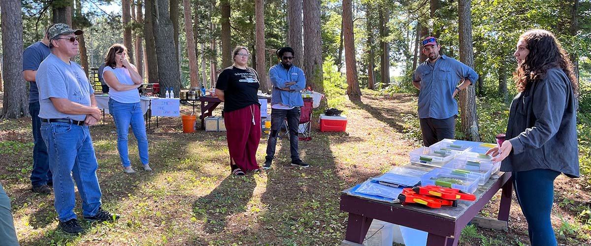 UMN masters student Sirena Torres shares about her research on other plant species that grow alongside wild rice and how wild rice seed germination is impacted by climate change.