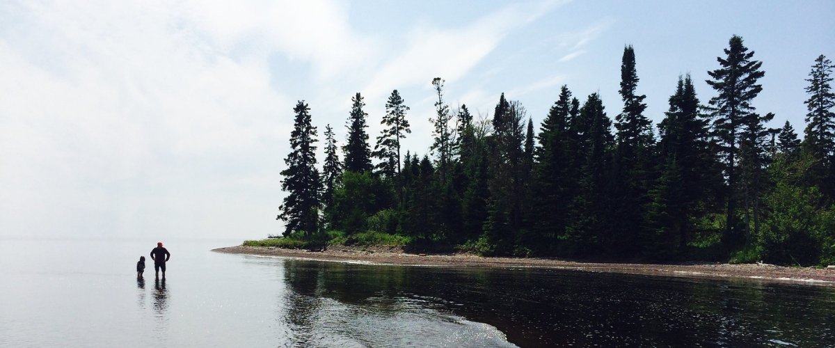 Photo of a Minnesota lakeshore; photo by Minnesota Pollution Control Agency