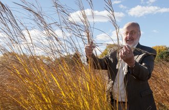 A photo of Don Wyse in a field